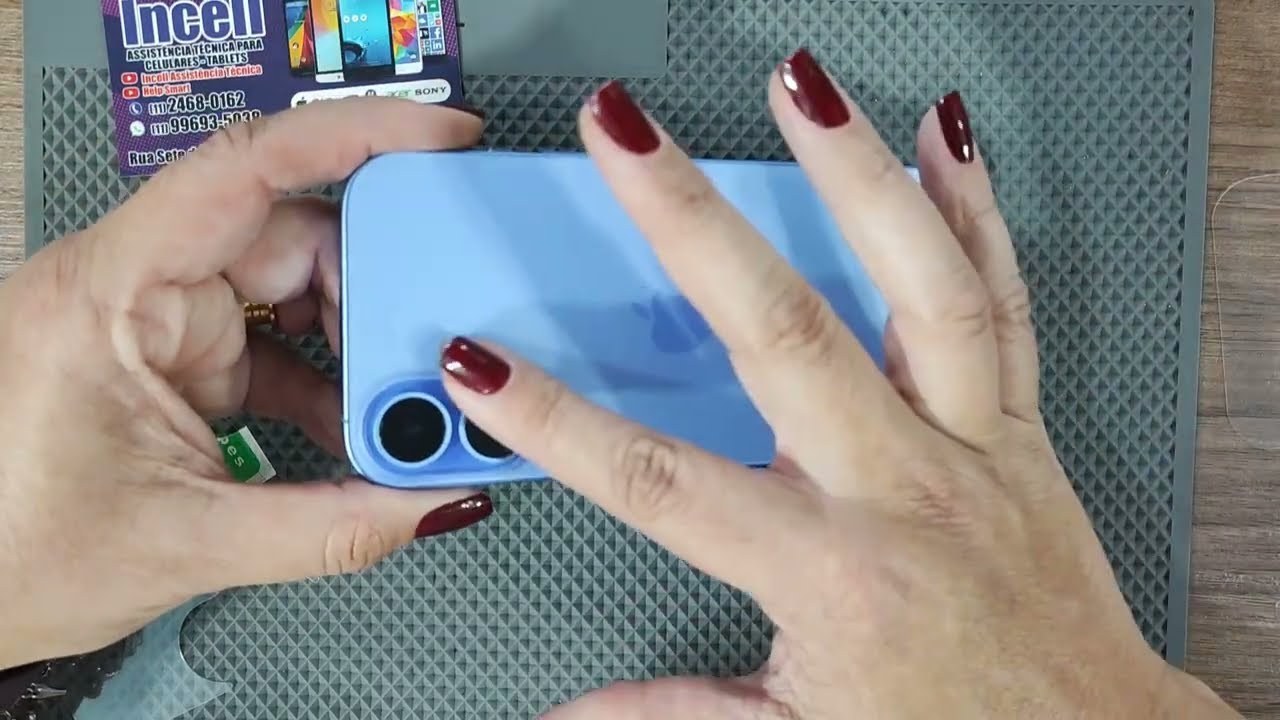 A TAMPA TRASEIRA  DO IPHONE 16 É DE VIDRO??? PODE QUEBRAR???  ASSISTA O VÍDEO A SEGUIR 😱😱😱