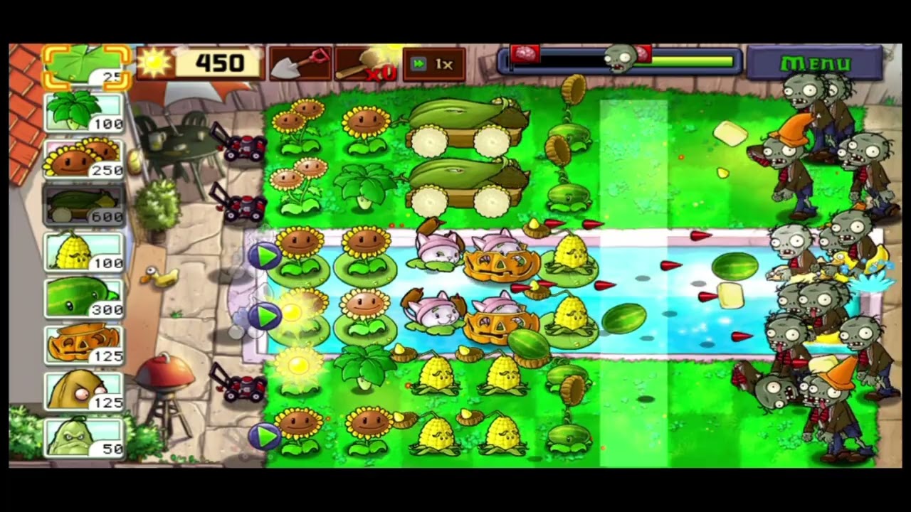  Survive in Plants vs Zombies Survival Endless