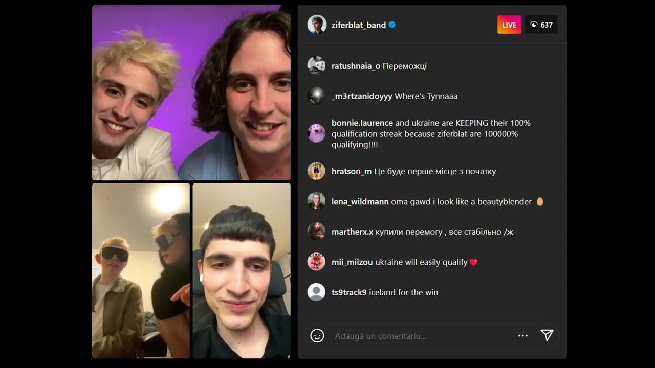 Ziferblat, Vaeb, Abor, Marko Bosnjak insta live (17.04.2025)