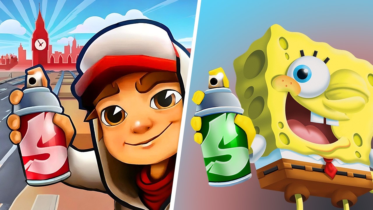 Subway Surfers VS SpongeBob SquarePants Surf, Subway Surfers New Update London Lucky Creatures