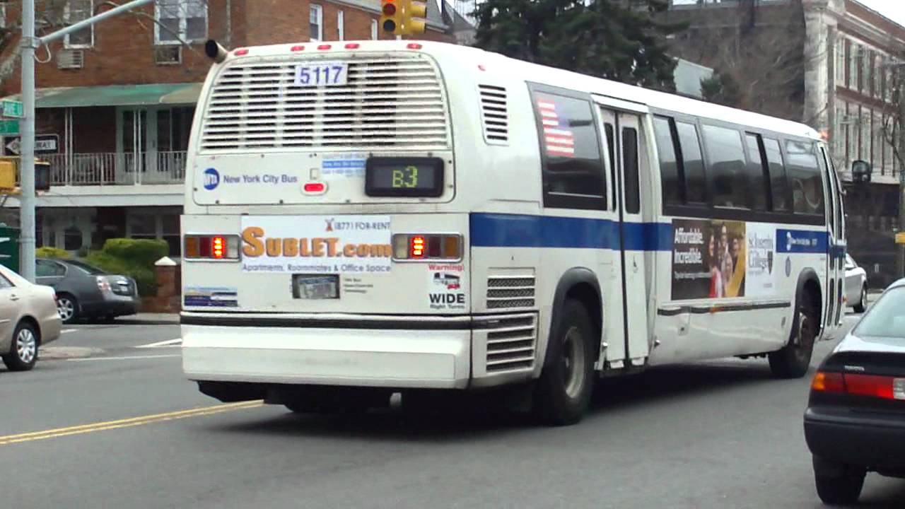 MTA NYCT Bus: 1999 Nova-RTS B3 Bus #5117 at E 66th St-Ave U