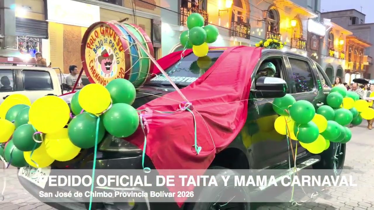 PEDIDO OFICIAL DE TAITA Y MAMA CARNAVAL 2026 SAN JOSÉ DE CHIMBO