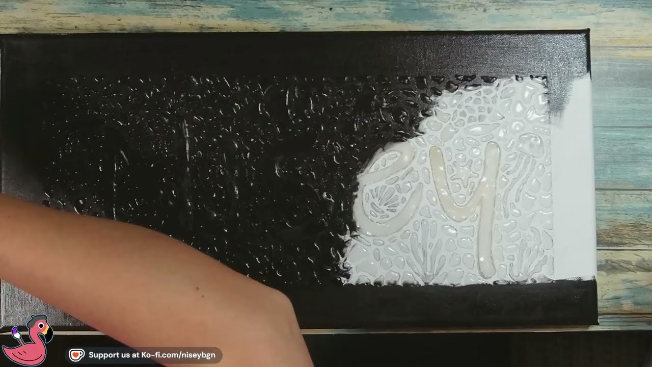 Painting With Thread: Name Embroidery on Canvas Part 1