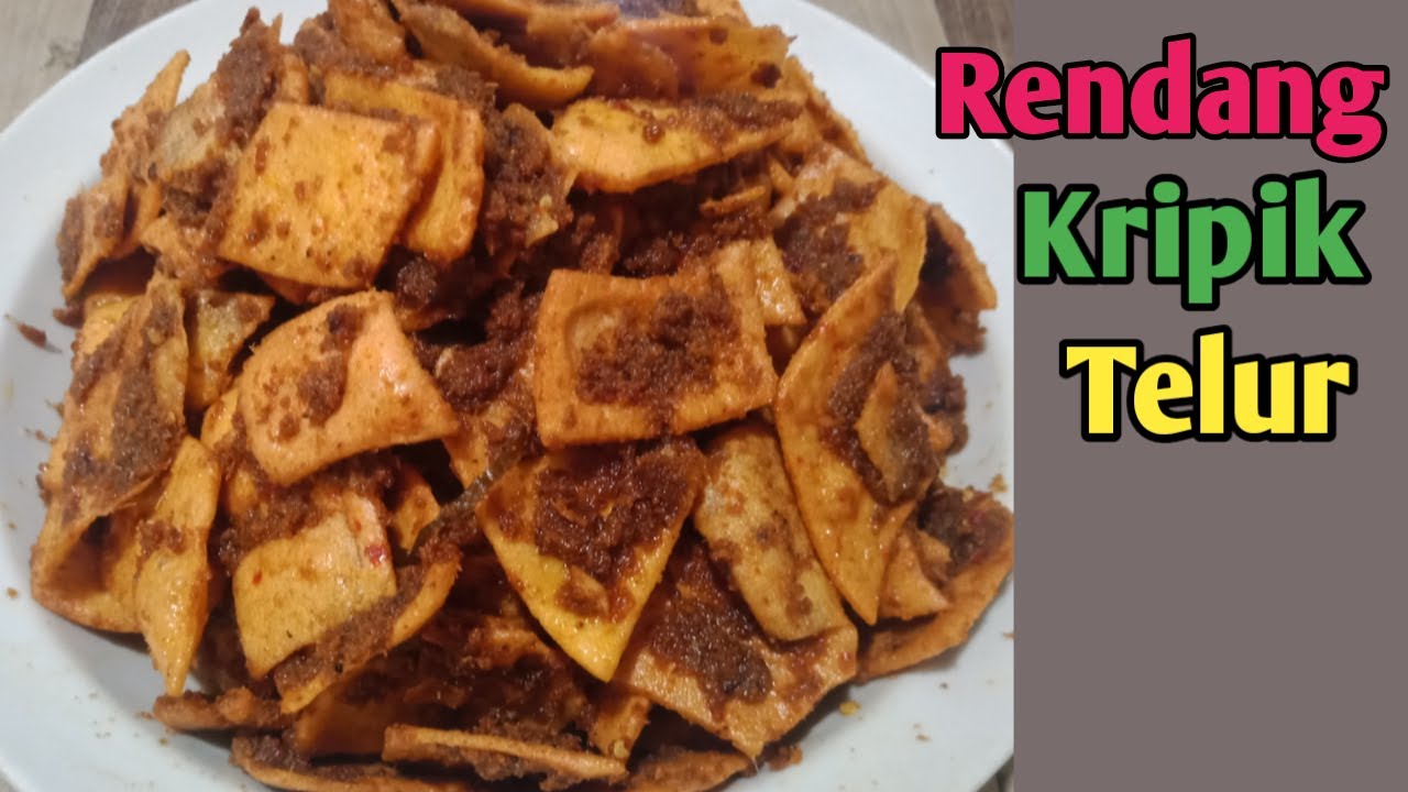 RENDANG KRIPIK TELUR RENYAH GURIH DAN ENAK SEKALI