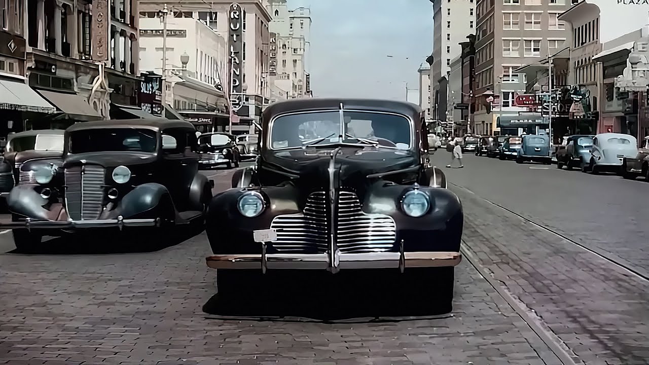Florida 1940's in color [60fps, Remastered] w/sound design added