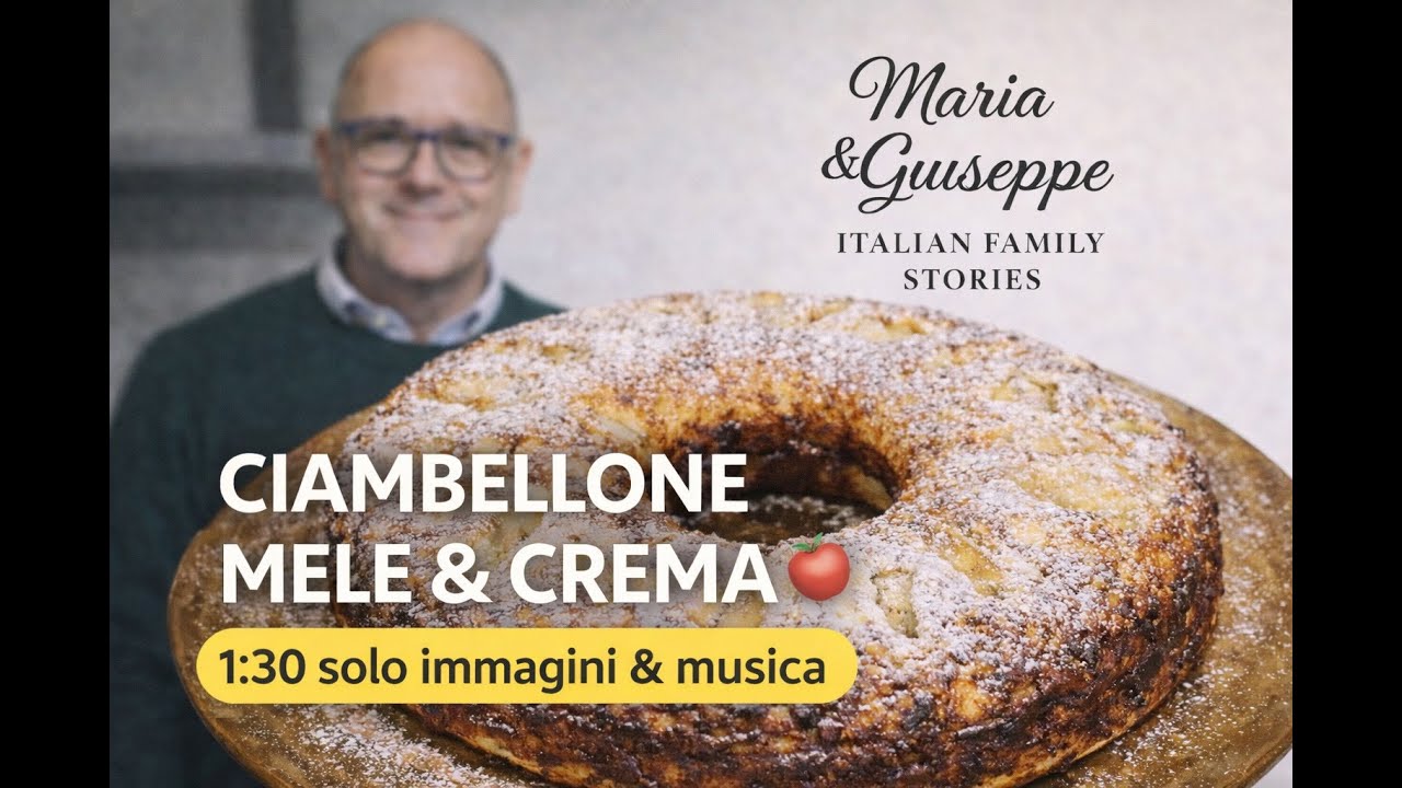 Ciambellone mele & crema 🍎 | Versione compatta (solo immagini )