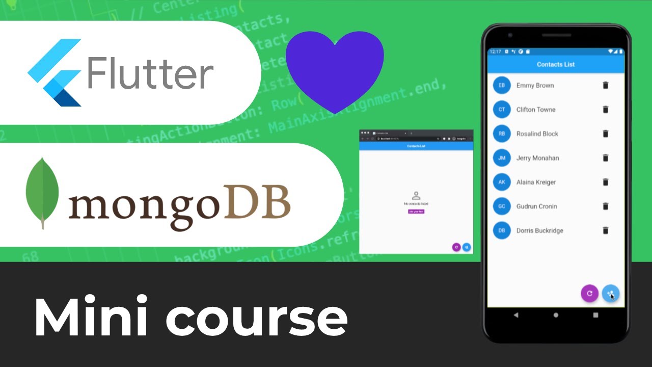 MongoDB Cloud Atlas and Flutter Mini-Course