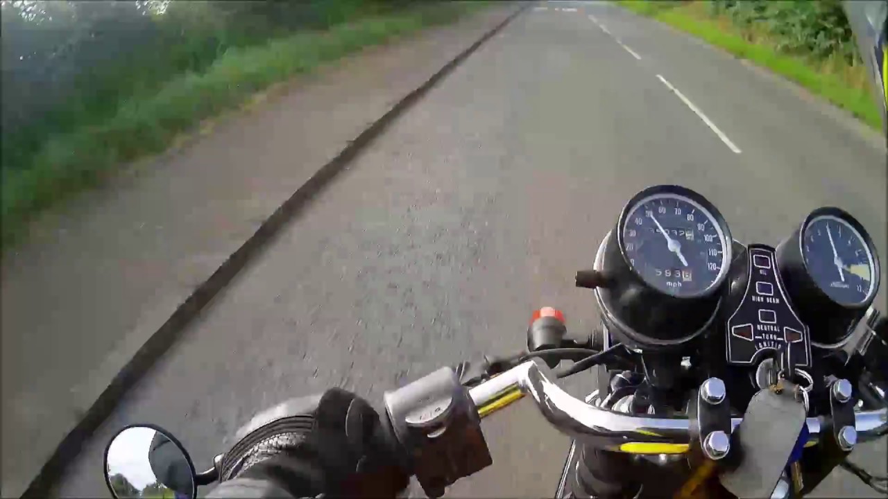 CB400four cafe racer - straight through exhaust, SO LOUD!!!