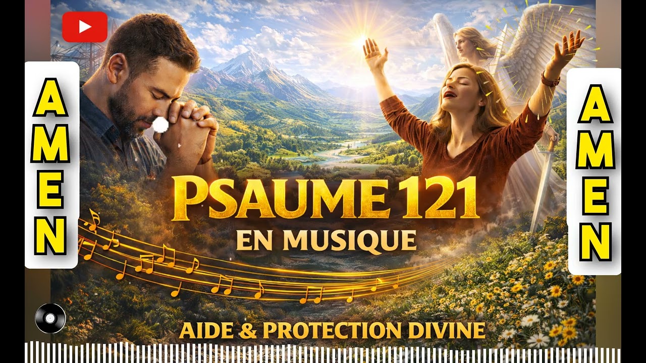 🔴 PSAUME 121 EN MUSIQUE | AIDE & PROTECTION DIVINE | LOUANGE ET PRIÈRE