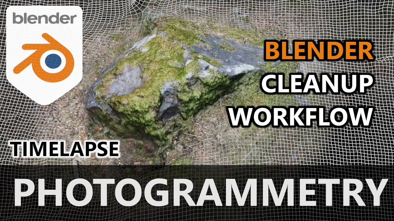 Creating  3D Terrain from Photogrammetry Data in Blender | Timelapse