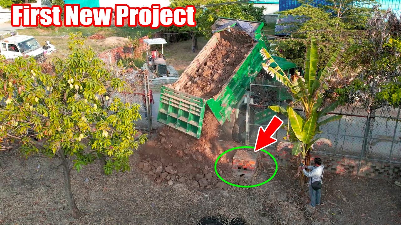 #ConstructionCambo First Starting opening New Project! Landfill Completed 1day By Dozer Komatsu D20P