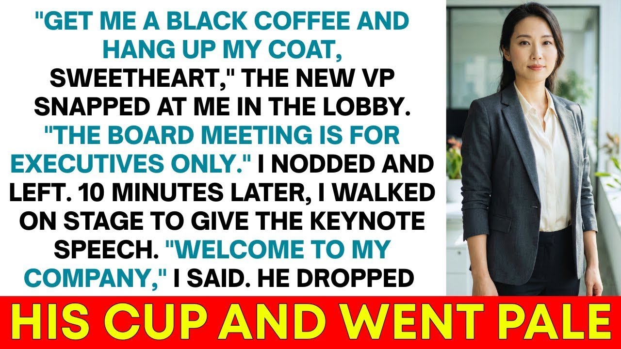 New VP Threw His Coat At Me “Grab Coffee, Sweetheart”   Then My Secretary Handed Me