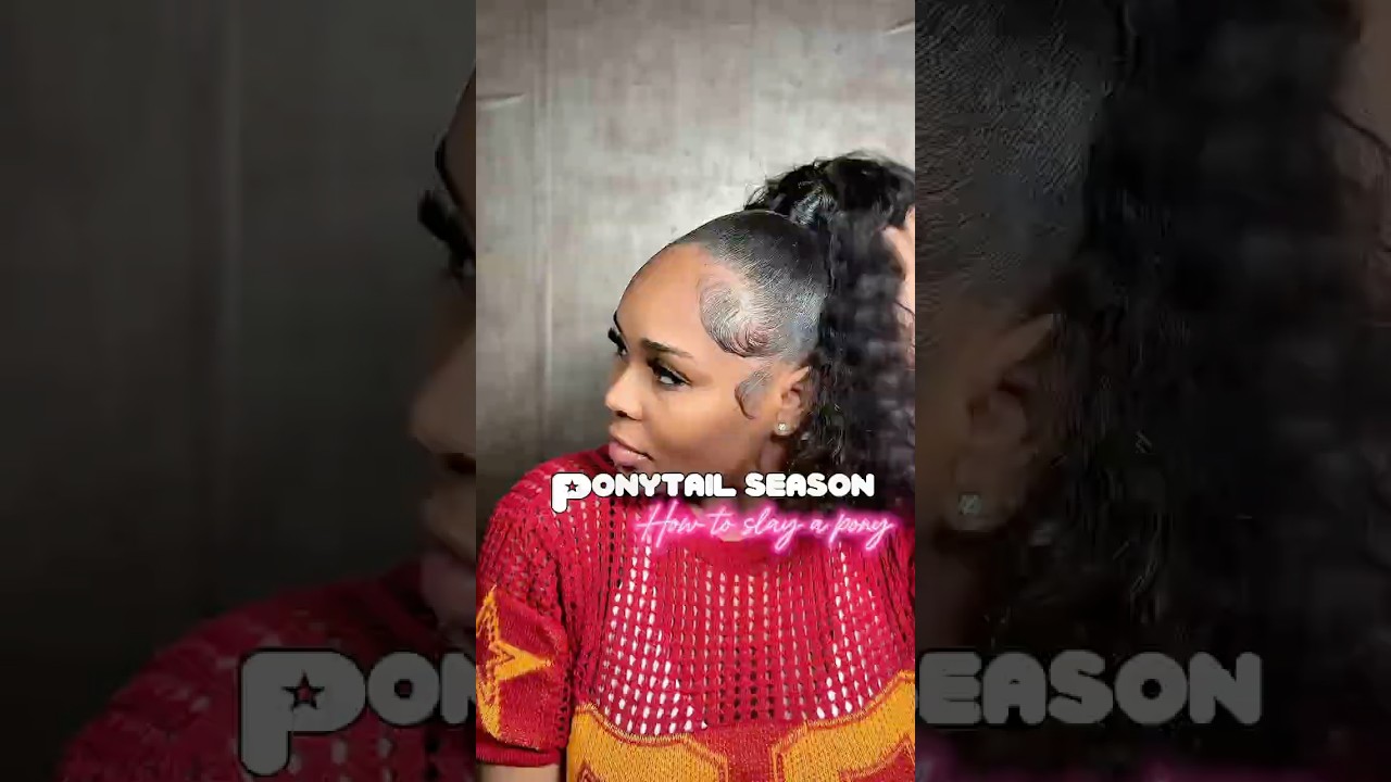 High Curly Ponytail Tutorial for Black Girls | Sleek & Easy Natural Hair Style