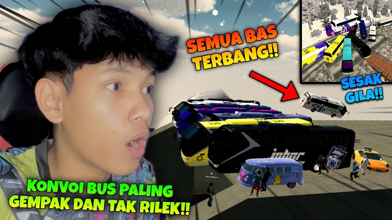 KONVOI BUS PERGI SNOW ISLAND PALING MERIAH!! | AWEK AKU SESAT! | Car Parking Multiplayer