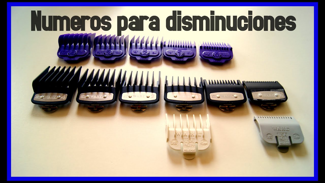 Números especiales degradados 4,5mm 1,5mm -/ Barbería Instruccional***
