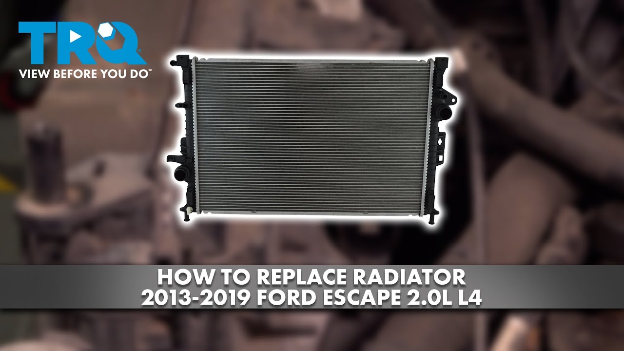 Как заменить радиатор Ford Escape 2.0L L4 2013-2019