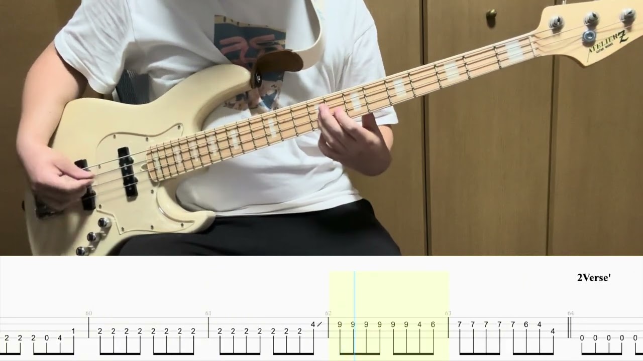 【Bass Cover】転がる岩、君に朝が降る / ASIAN KUNG-FU GENERATION
