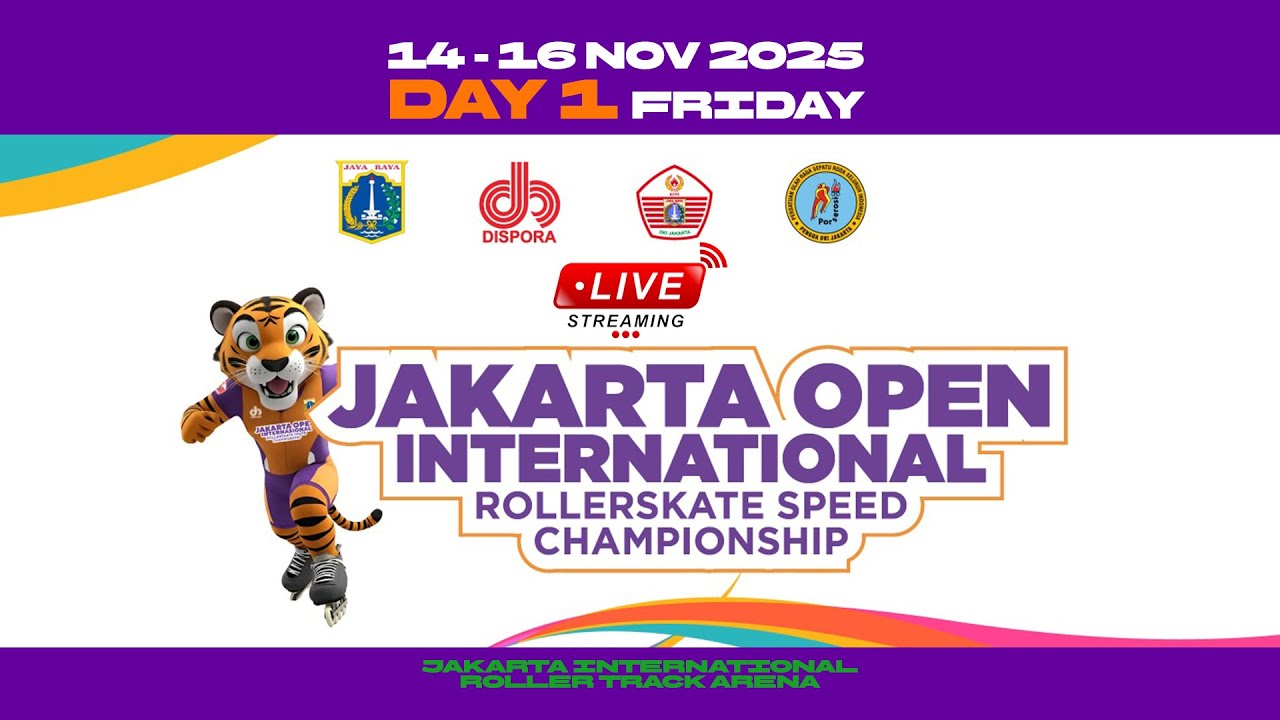 LIVE DAY 1 (SESI 2) - JAKARTA OPEN INTERNATIONAL ROLLERSKATE SPEED CHAMPIONSHIP 2025