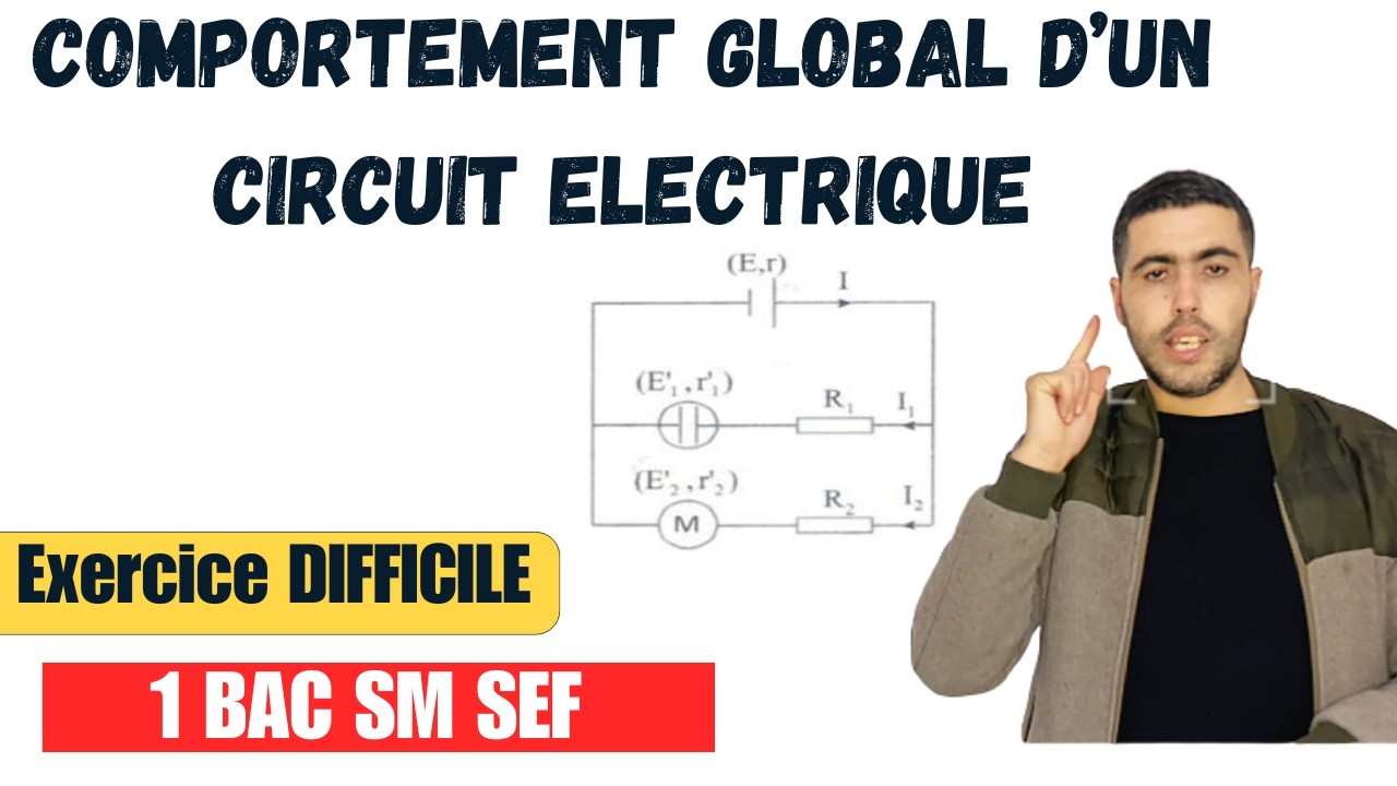 Comportement Global d'un Circuit &Eacute;lectrique : Exercice Corrig&eacute; (1BAC SM / SE)