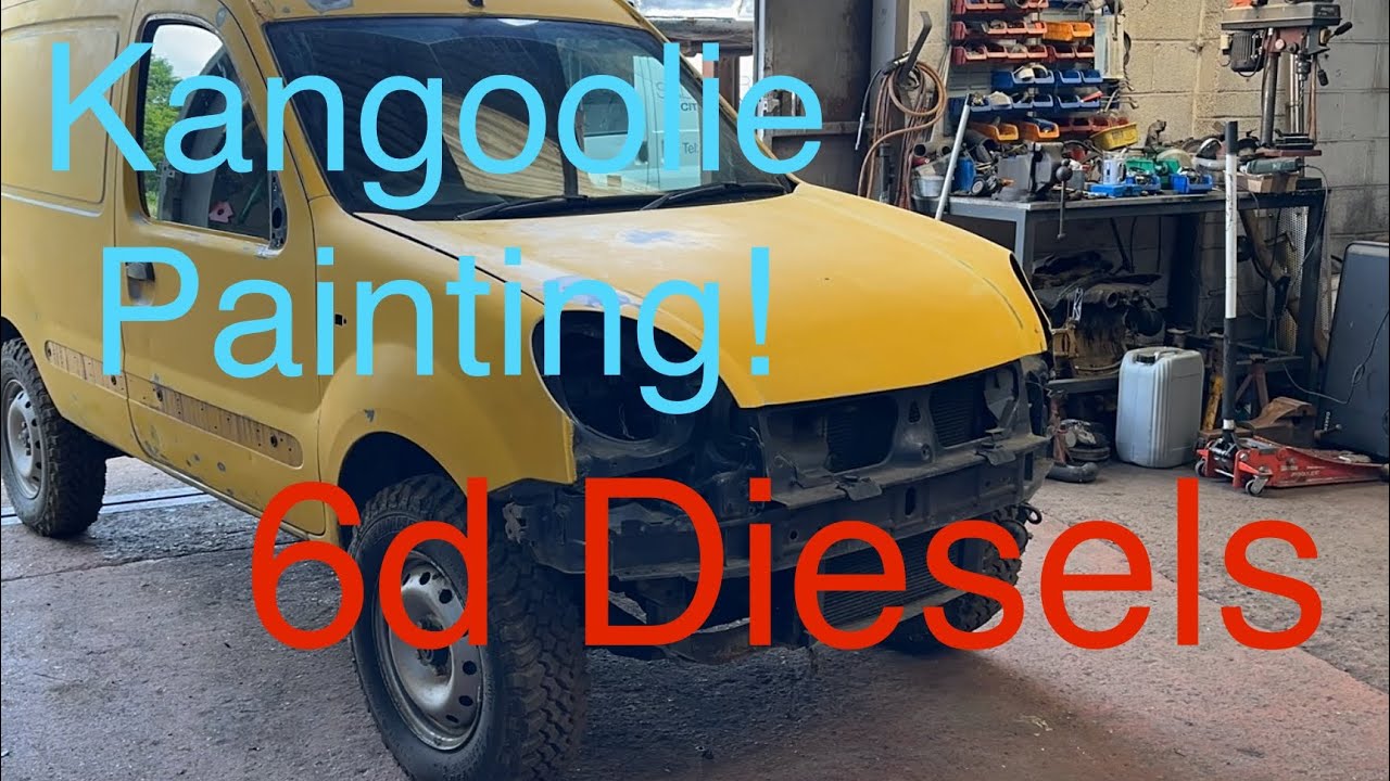 We paint the kangoolie!!! Super cheap high speed van painting here we go!!!…. Painting a kangoo