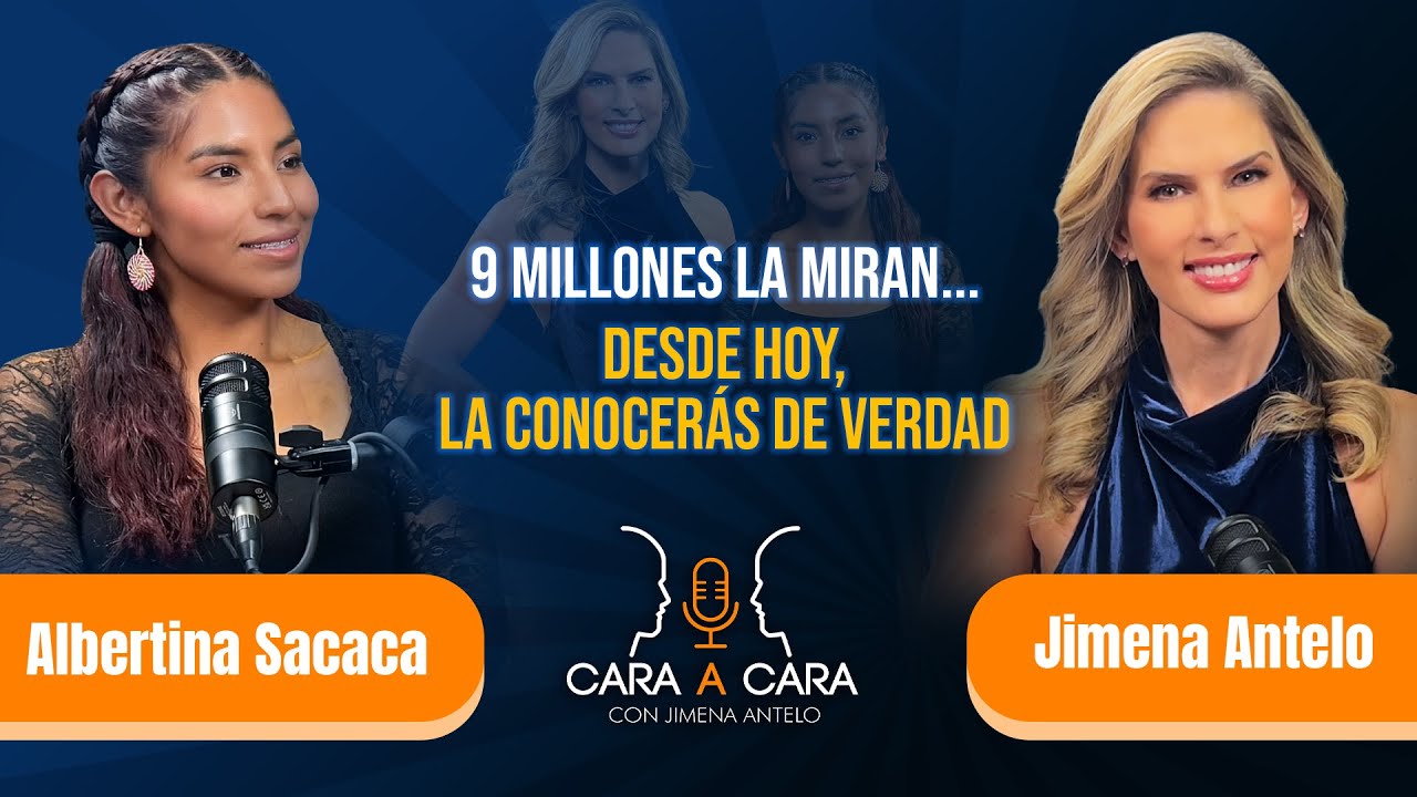 🔥 9 millones la miran y hoy la conocerás de verdad… 🎙️ ALBERTINA en Cara a Cara con Jimena Antelo.