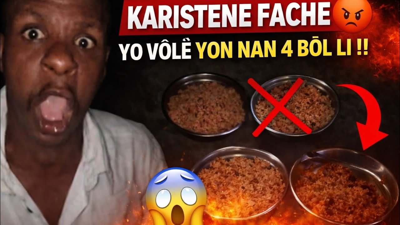 KARISTENE FACHE PASKE YO PRAN YOUN NAN 4 BÒL LI YO😱