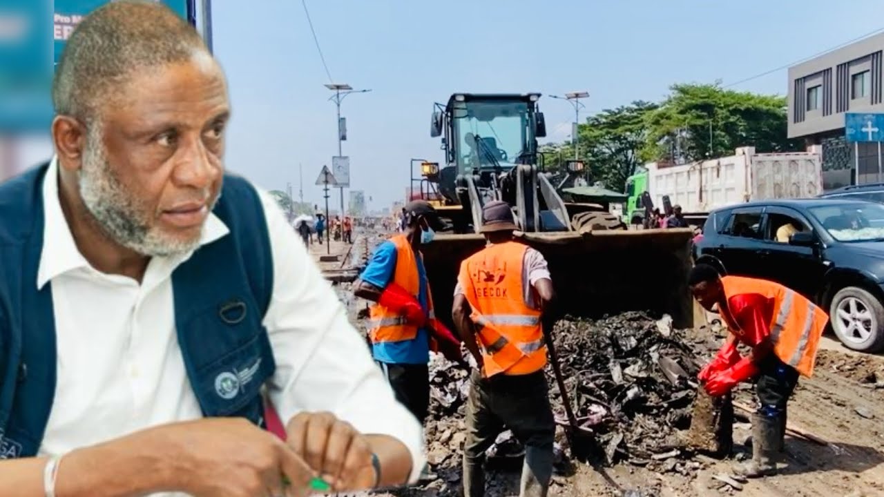 KINSHASA:LÉON MULUMBA DÉTERMINÉ À EMBELLIR LA VILLE POURSUIT LES TRAVAUX D’ASSAINISSEMENT À BARAMOTO