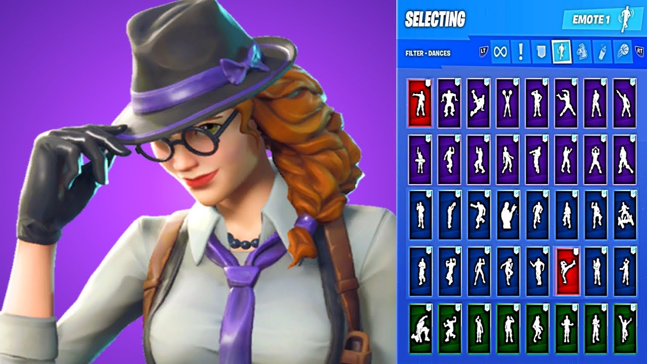 🔥 GUMSHOE SKIN SHOWCASE WITH ALL FORTNITE DANCES & EMOTES 😱