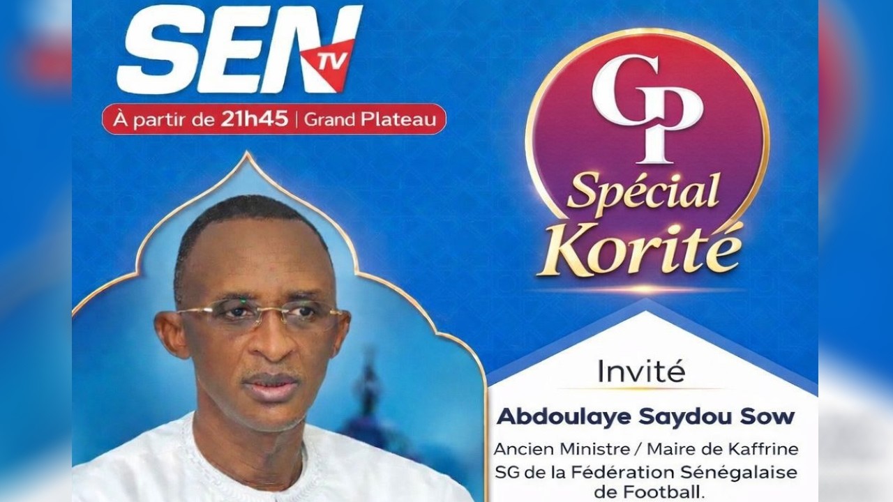 🚨Grand Plateau sp&eacute;cial Korit&eacute; - Invit&eacute;s: Abdoulaye Seydou Sow et Sadbou Samb