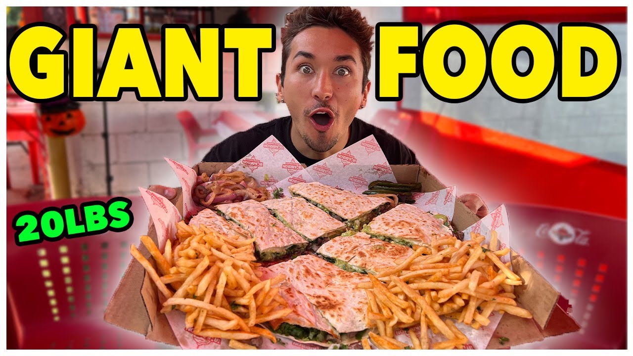 Eating GIANT Food In Mexico...(7 POUND BURRITO) *10,000 Calories*
