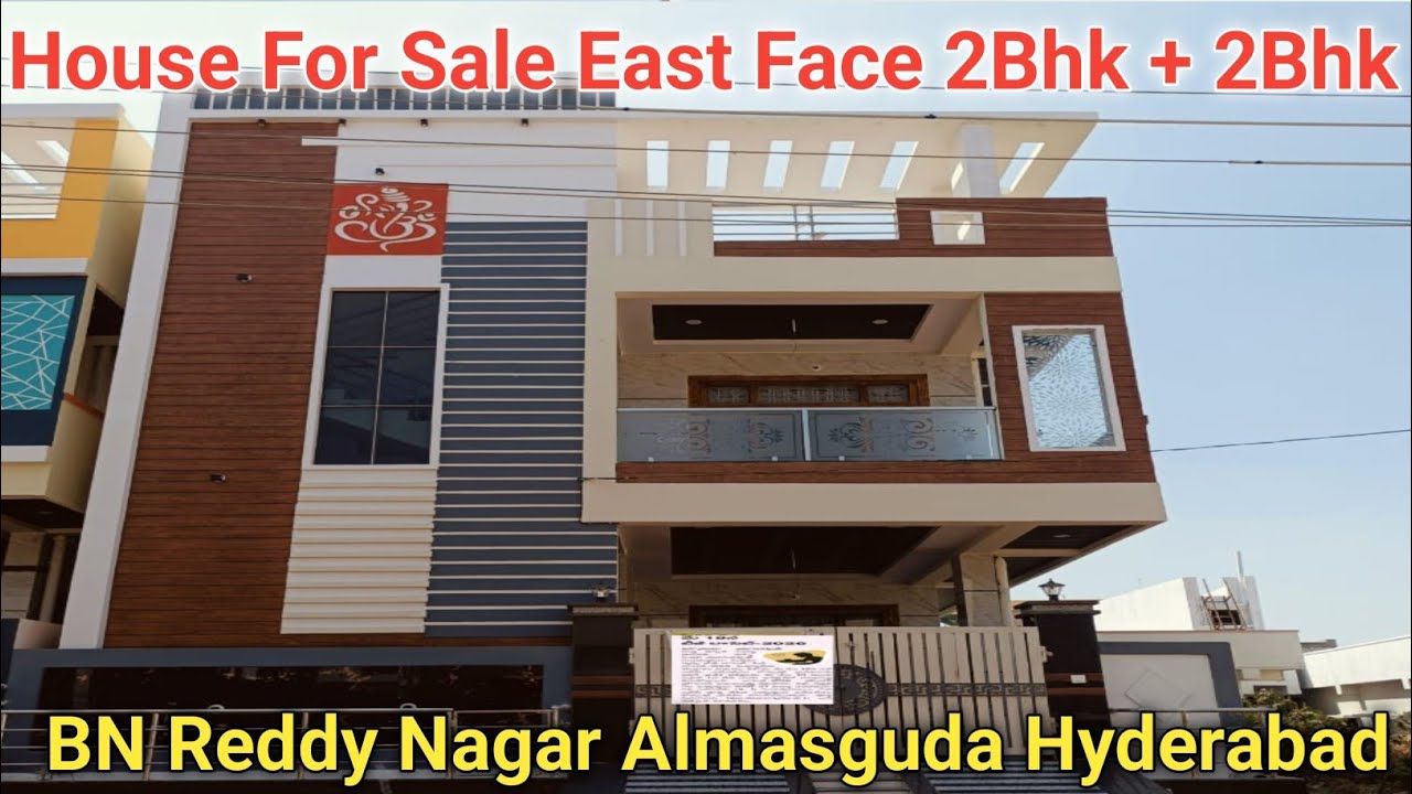 East face 150 Sq Yards G+1 (2bhk+2bhk )House For Sale BN Reddy Nagar Almasguda Hyderabad 