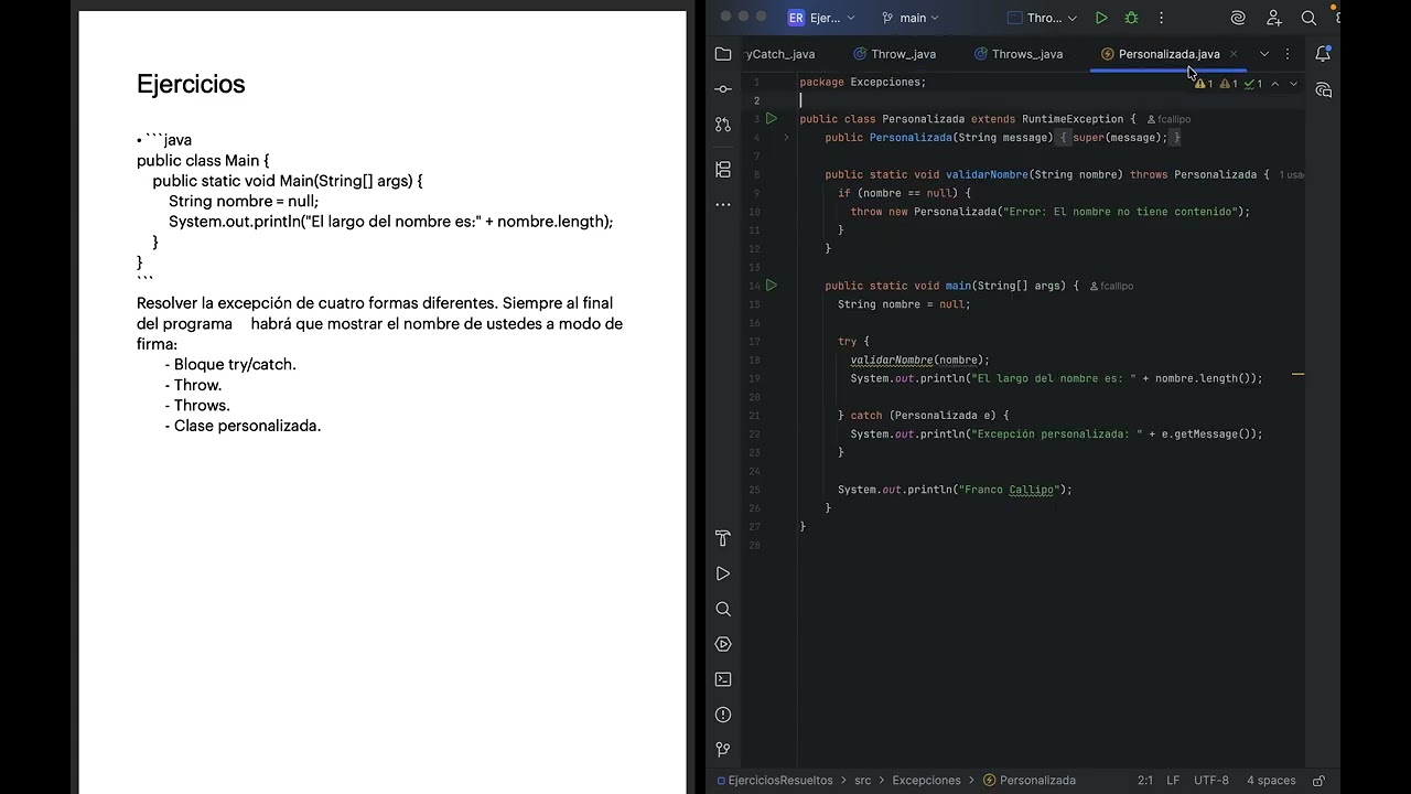 Java | Excepciones | Solución ejercicio 1 #shorts