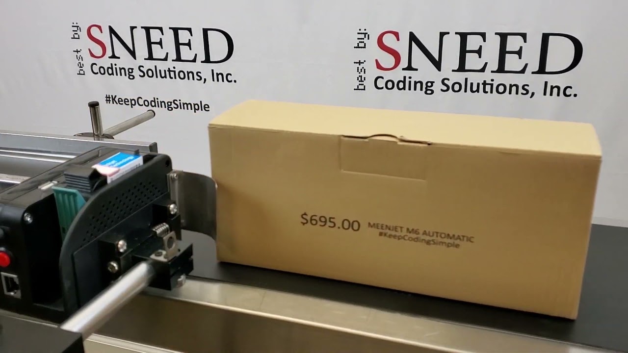 SNEED-JET Titan T6 Automatic Inkjet Printer Case Coding Corrugate Boxes