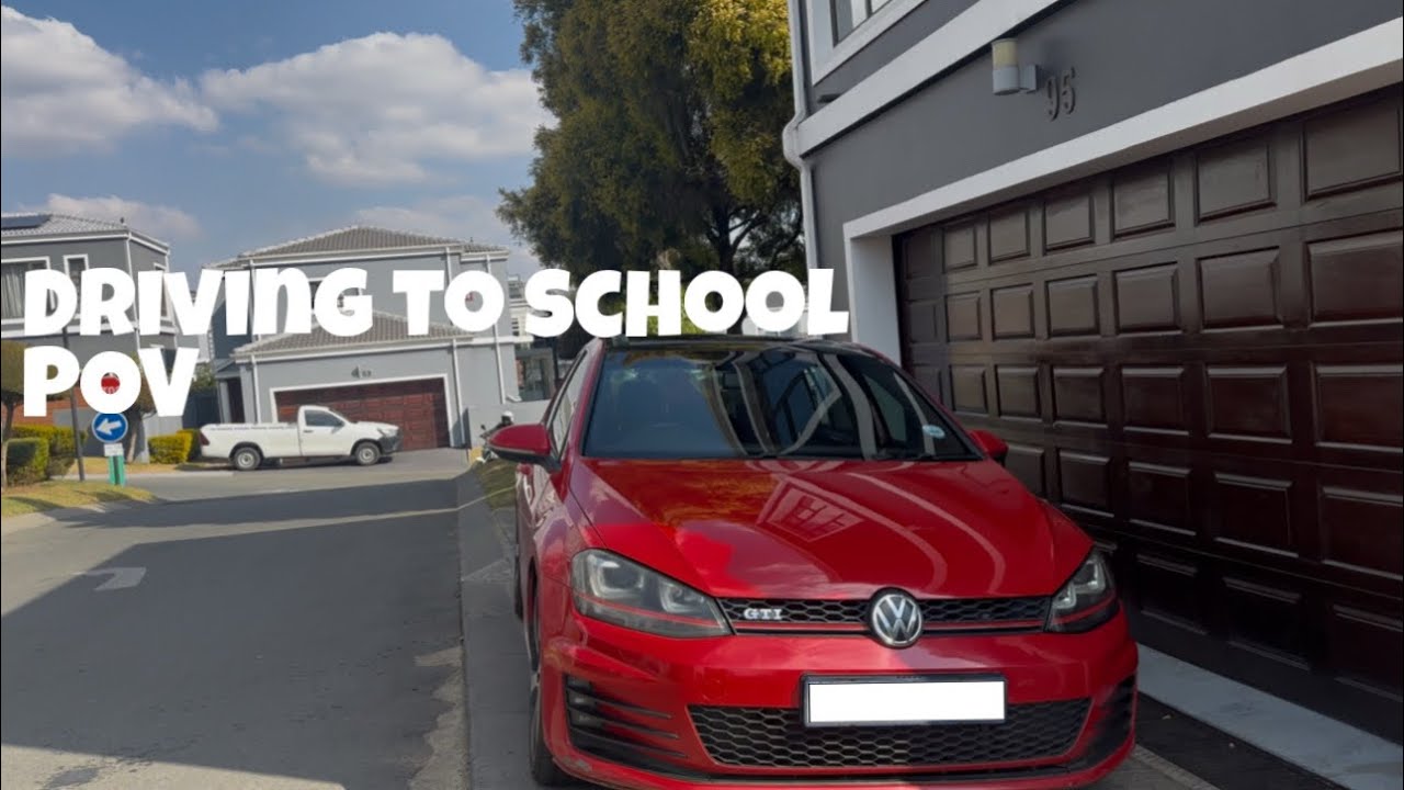 POV DRIVE TO SCHOOL IN A GOLF 7 GTI (MIC ON EXHAUST) 