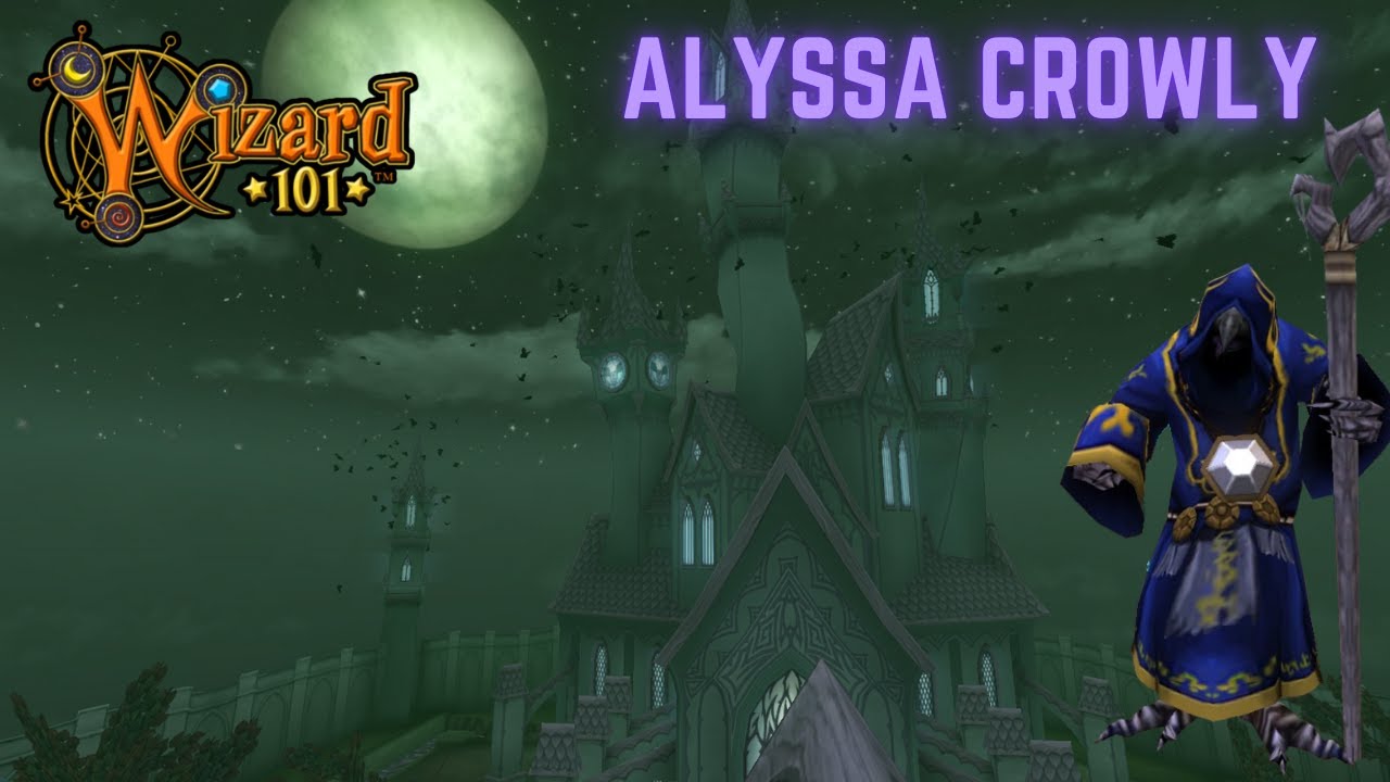 WIZARD101: Alyssa Crowly, Darkmoor - Unkind To Crowly BADGE