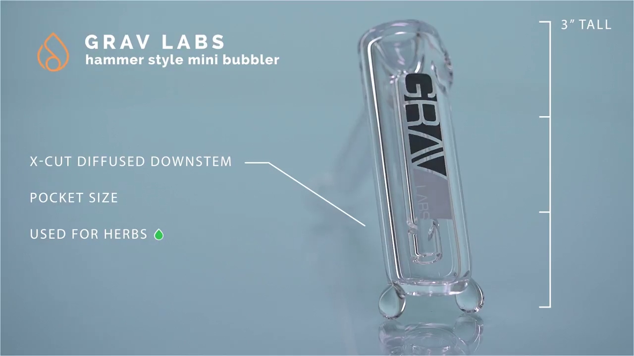 2  Grav Labs   Hammer Style Mini Bubbler