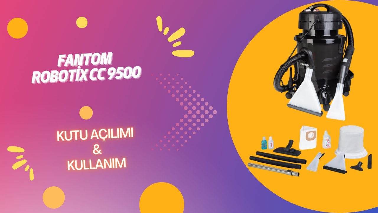 FANTOM Robotix CC 9500 5 Fonksiyonlu temizlik robotu