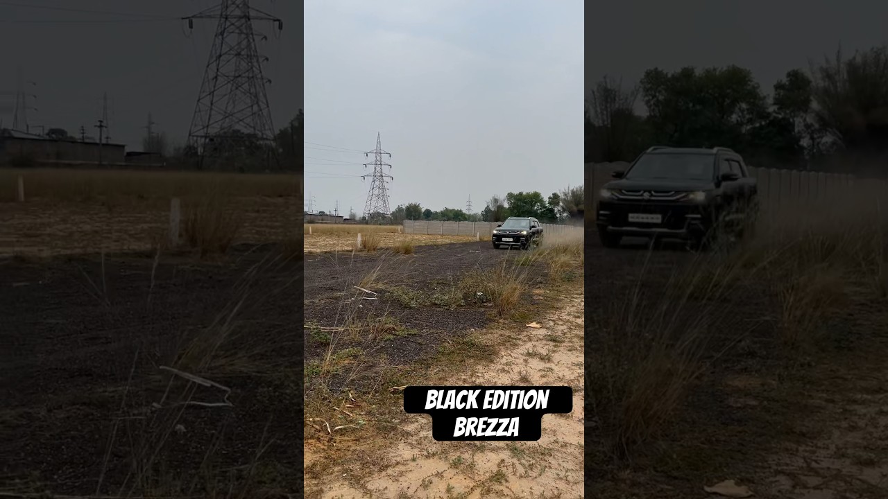 Black edition New Brezza zxi black 2024 off-roading drive test 