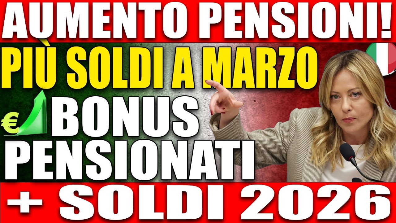 Ultimo Aggiornamento Pensioni Marzo 2026 | Nuovi Aumenti INPS | Pensionati Ricevono Più Denaro