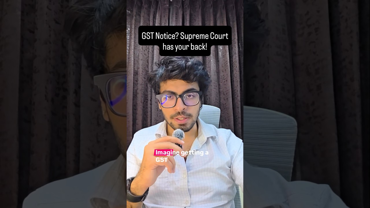Received GST Notice? Supreme Court has your back. #caraghavdhamija #gst #notice
