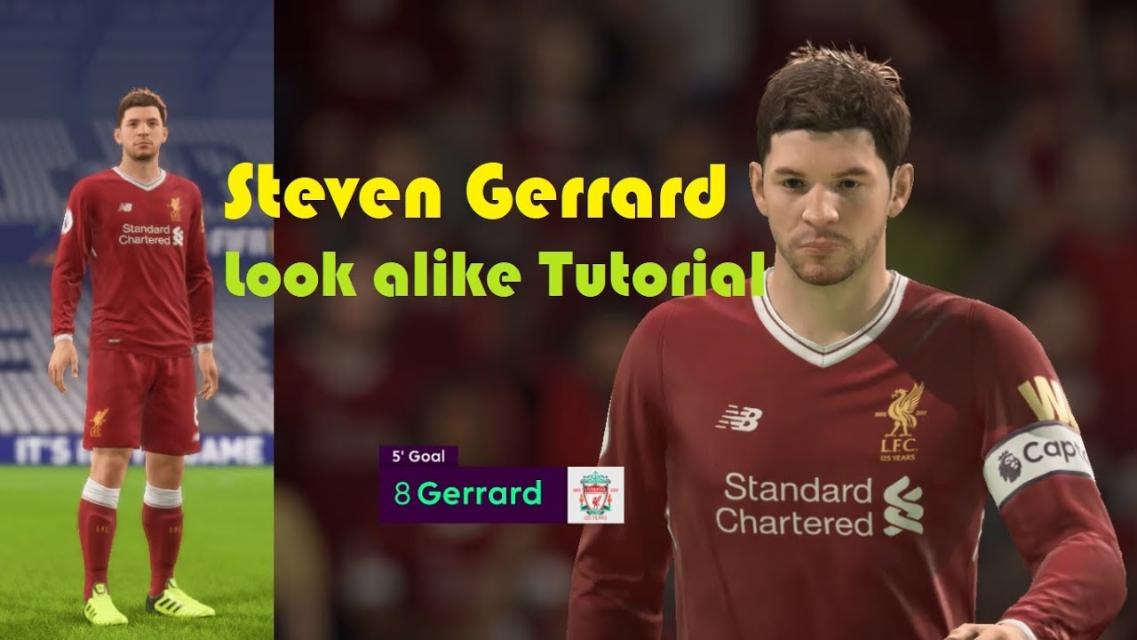 FIFA 18 Steven Gerrard look alike Tutorial