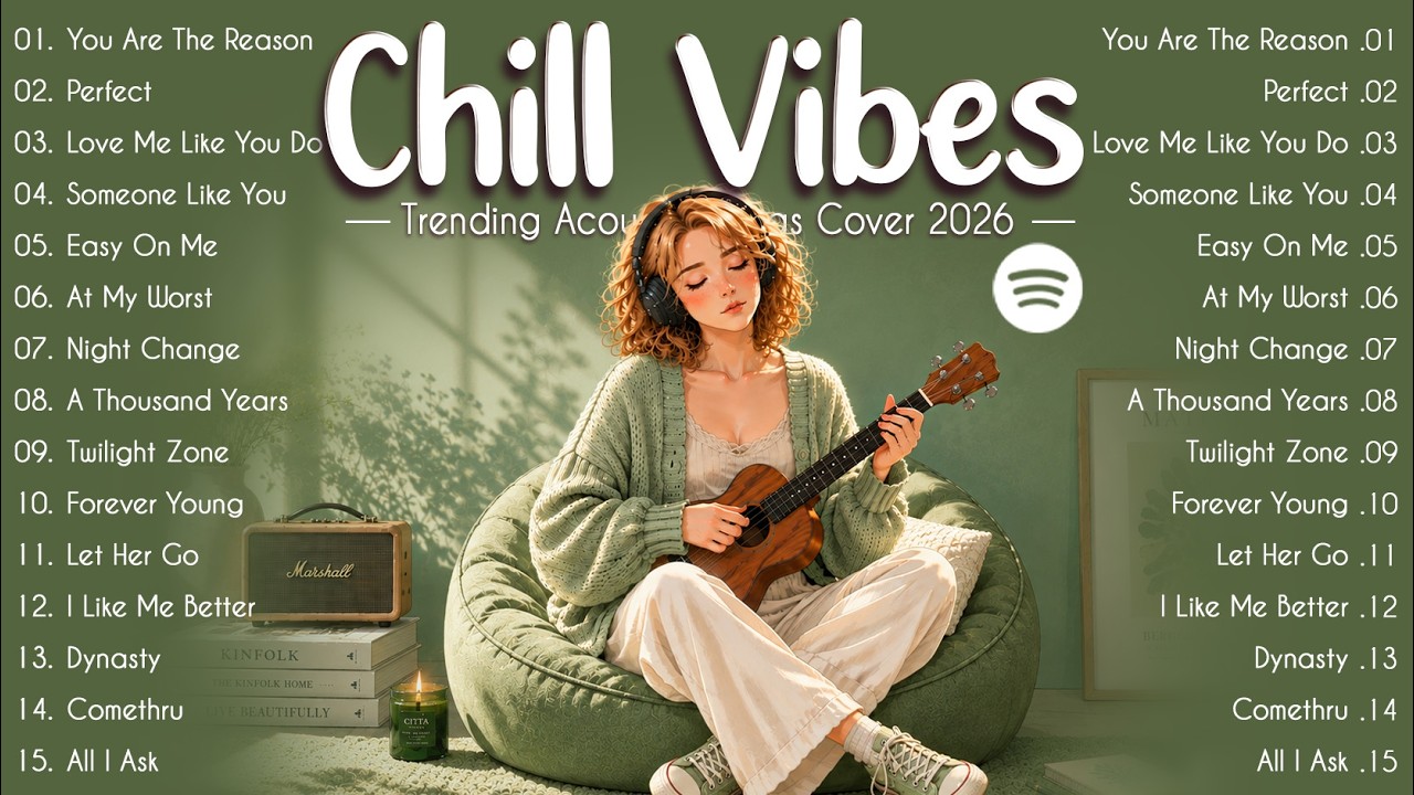 Relax & Unwind Playlist 🎧 Trending Pop Hits 2026 🌙 Best Acoustic Love Songs