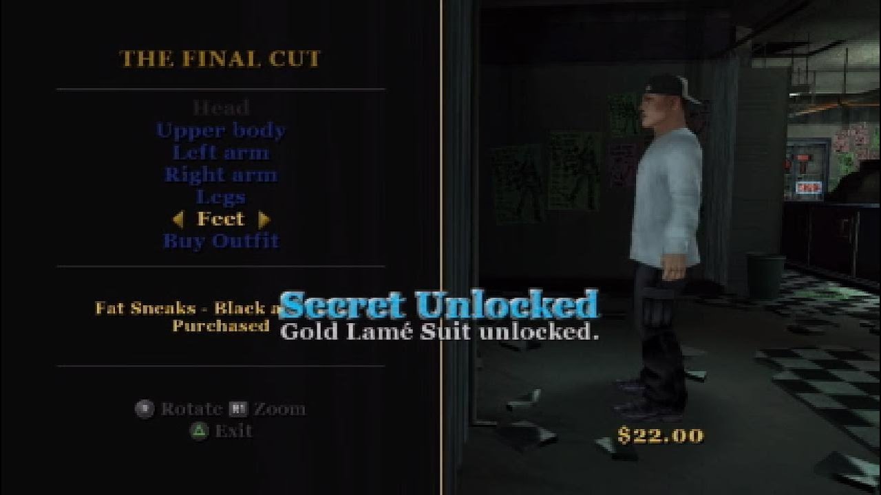 Bully (Canis Canem Edit) - All Clothing Purchases Sharp Dressed Man Trophy & Gold Lame Suit