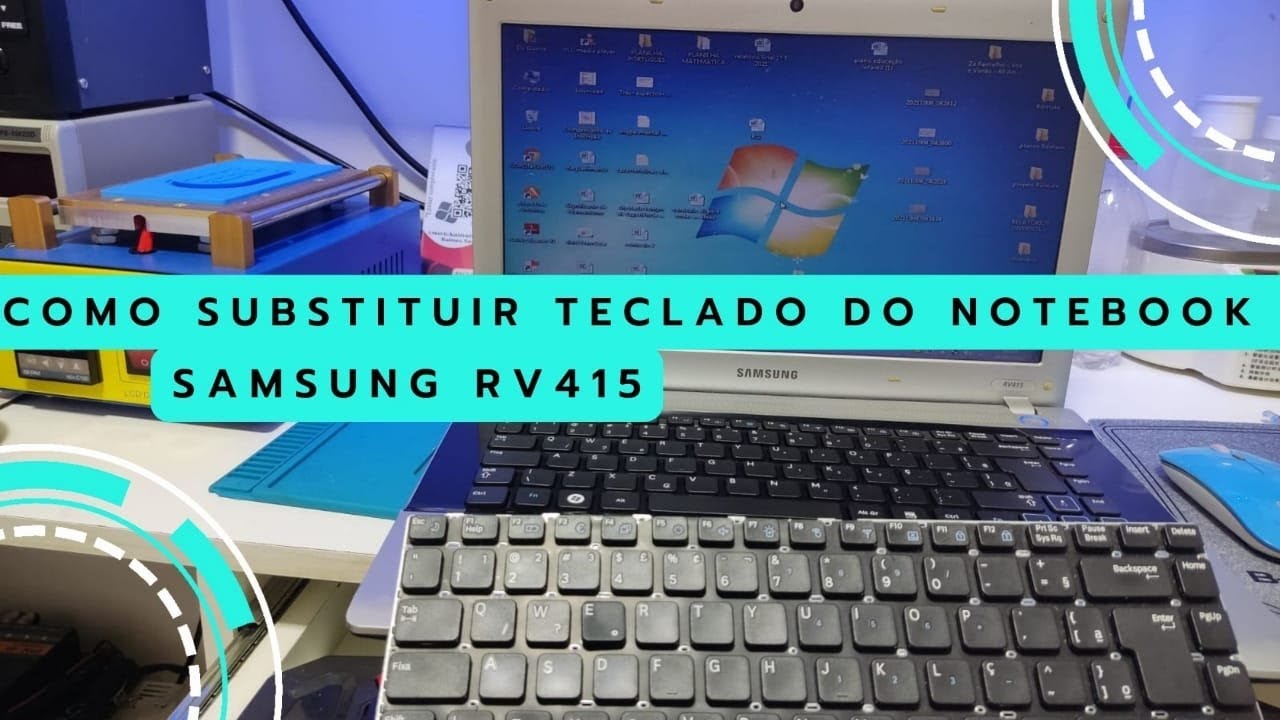 Como Abrir e Trocar Teclado Notebook Samsung RV415 E ONDE COMPRAR?