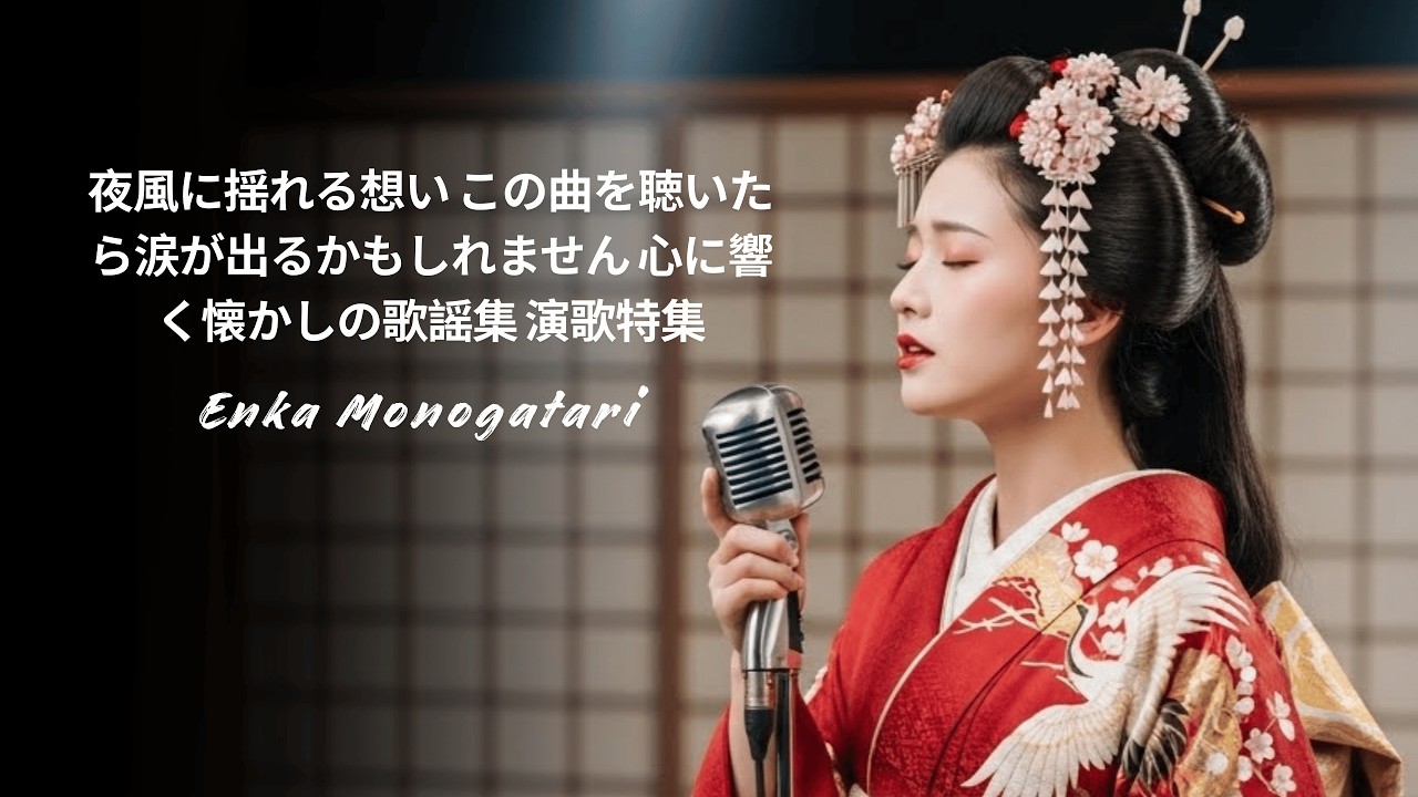夜風に揺れる想い  この曲を聴いたら涙が出るかもしれません   心に響く懐かしの歌謡集 演歌特集 |  Enka Monogatari