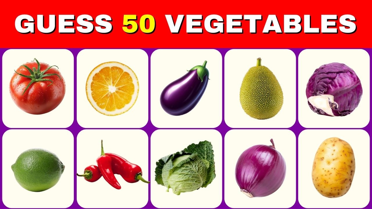 Guess the Vegetables in 3 Seconds🌽 | Can You Beat the Timer? #trending #quiz #quiztime #vegetables