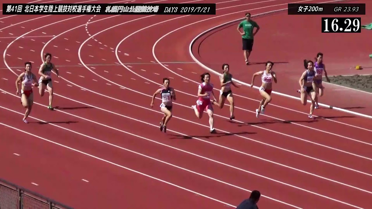 2019北日本インカレ 女子200m予選～決勝
