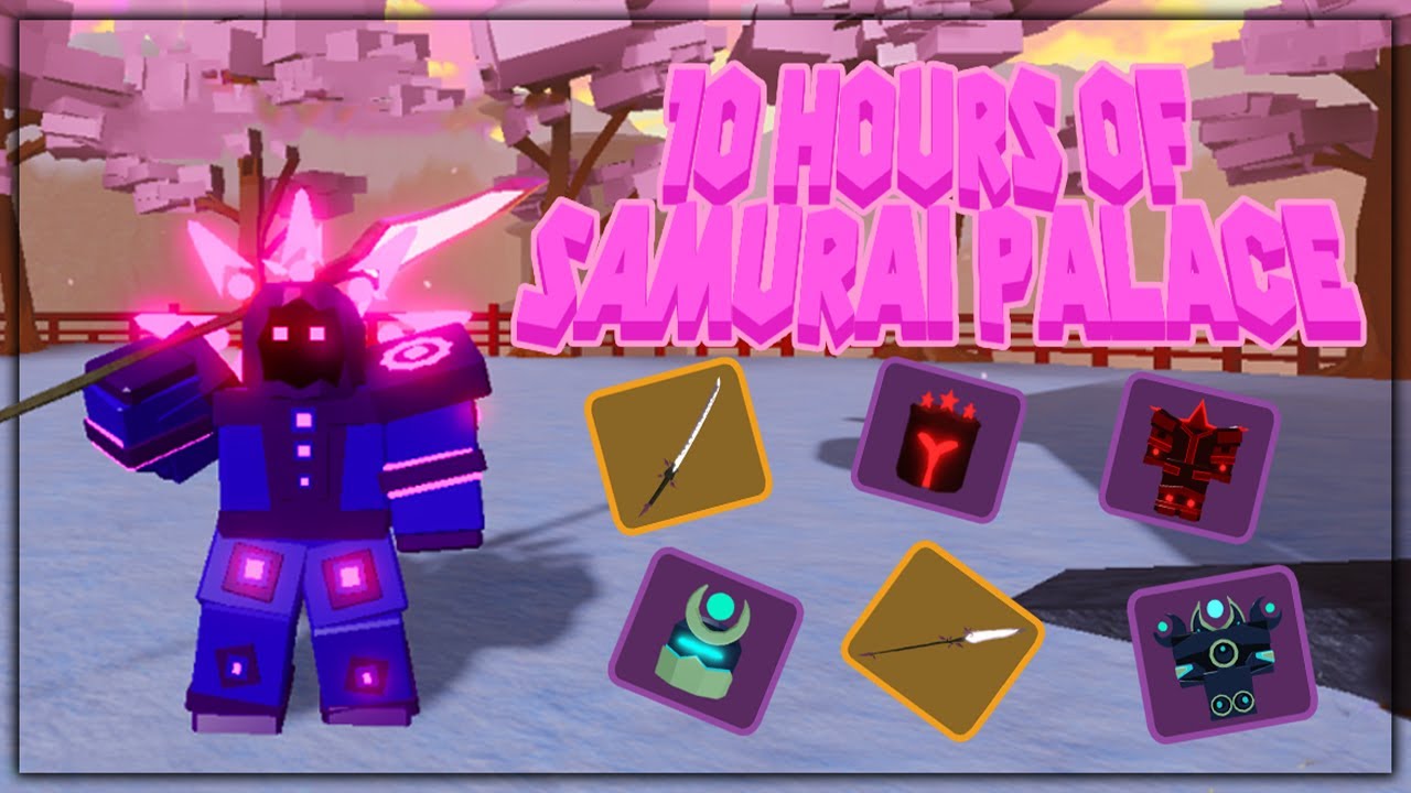THE LUCK DOESN'T STOP! I did 10 hours of Samurai Palace | Dungeon Quest - ROBLOX
