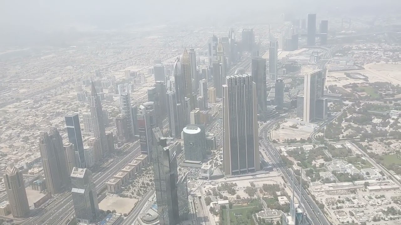 View from the V.I.P lounge, Burj Khalifa. 14th June 2022.