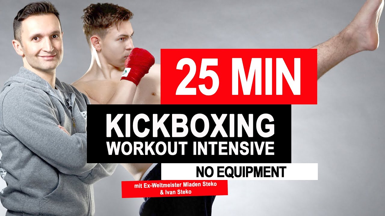 25 MIN KICKBOX WORKOUT INTENSIVE // No Equimpment I Weltmeister Mladen und Ivan Steko